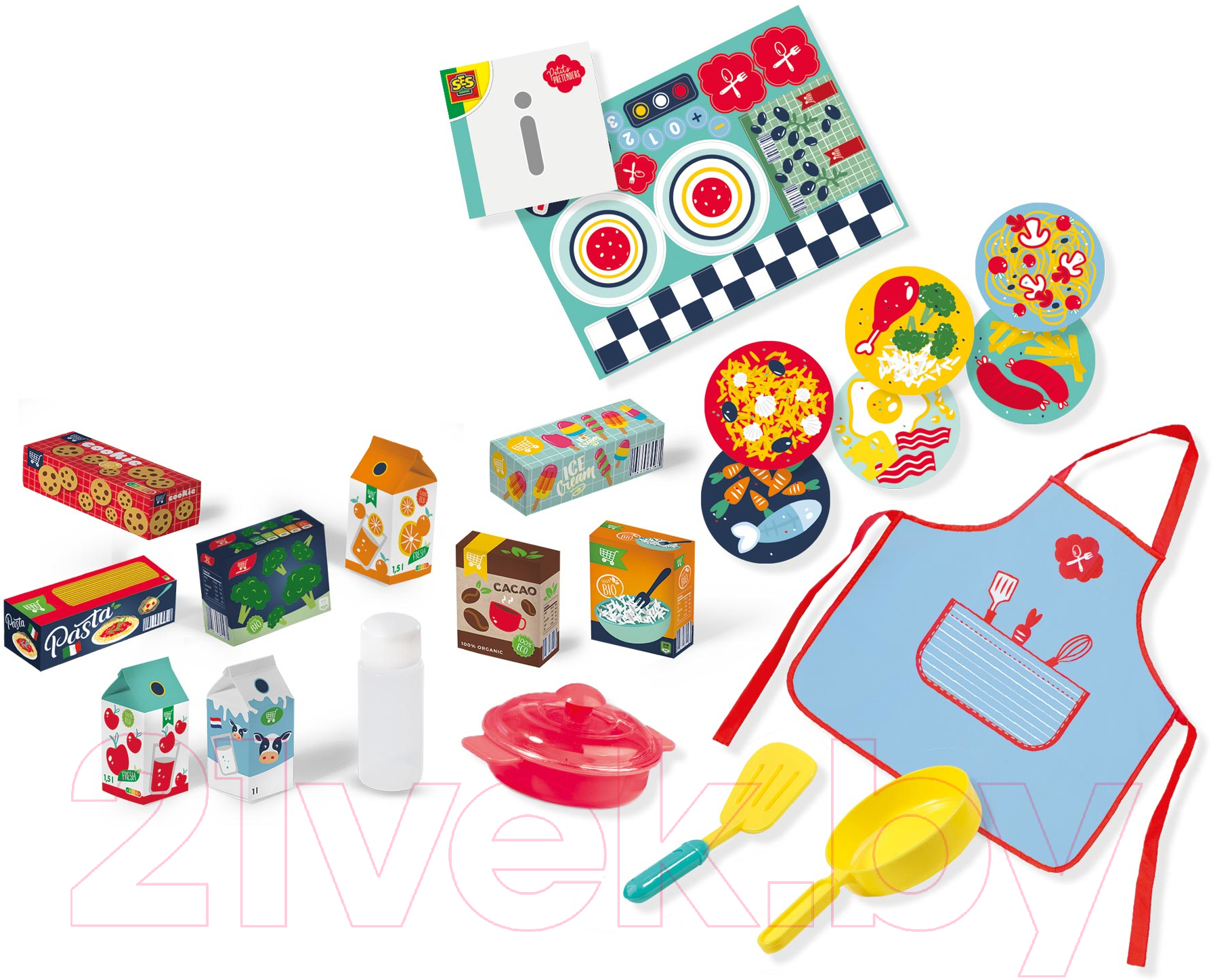 Набор игрушечной посуды SES Creative Petits Pretenders Готовим на кухне / 18015