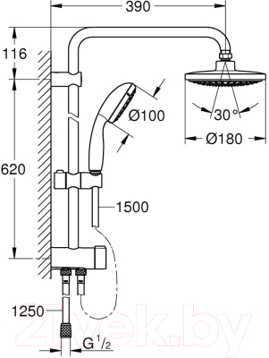 Душевая система GROHE Flex 26382001