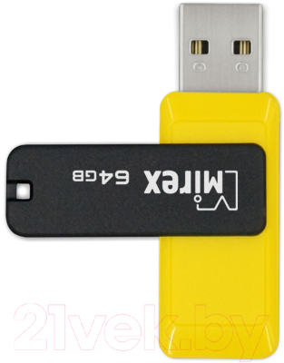 Usb flash накопитель Mirex City Yellow 64GB (13600-FMUCYL64)