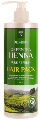 Маска для волос Deoproce Green Tea Henna Pure Refresh (1л)