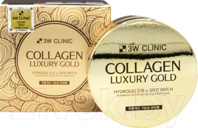 Патчи под глаза 3W Clinic Collagen Luxury Gold Hydrogel Eye&Spot Patch (90г)