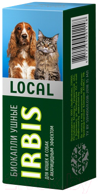 Средство для ухода за ушами животных IRBIS Local для кошек и собак (15мл)