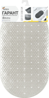 Коврик на присосках Вилина Гарант 7078 (39x69, белый жемчуг) - 