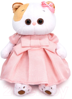 Мягкая игрушка Budi Basa Кошечка Ли-Ли в розовом платье с люрексом / LK27-092