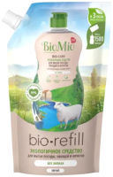 Средство для мытья посуды BioMio Bio-Care Refill С экстрактом хлопка и ионами серебра Без запаха (500мл) - 