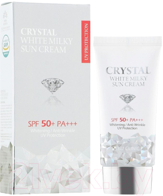 Крем солнцезащитный 3W Clinic Crystal White Milky Sun Cream (50мл)