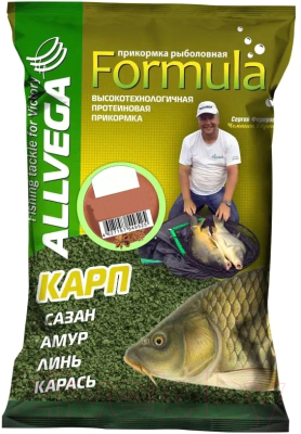 Прикормка рыболовная Allvega Formula Carp Plum / GBF09-CP (900г)