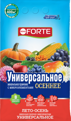 

Удобрение, Forte с микроэлементами Универсальное лето-осень BF23010151
