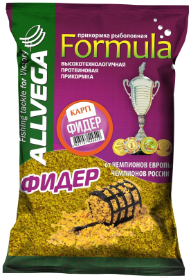 Прикормка рыболовная Allvega Formula Feeder Carp / GBF09-FC (900г)