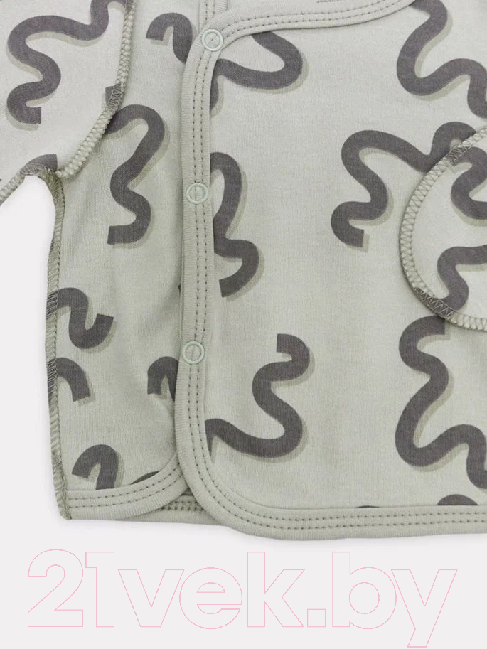Распашонка Rant Hugs And Kisses / HK_PG54-56 (pattern Green, р.56) — фото 4