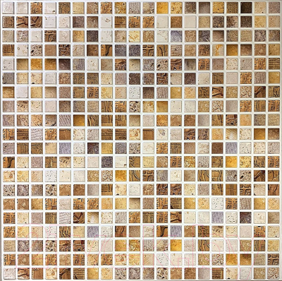 Панель ПВХ Grace Самоклеящаяся Мозаика Сахара (480x480)