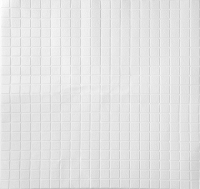 Панель ПВХ Grace Самоклеящаяся Мозаика белая (700x700x4мм) - 