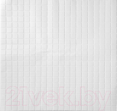 Панель ПВХ Grace Самоклеящаяся Мозаика белая (700x700x4мм)