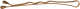 Набор заколок-невидимок для волос Dewal SLN40V-3/60 (60шт, коричневый) - 