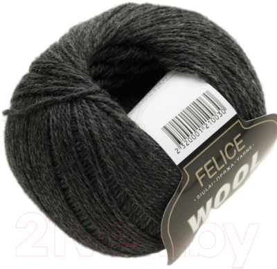 Пряжа для вязания FELICE 3 пряжа (темно-серый)