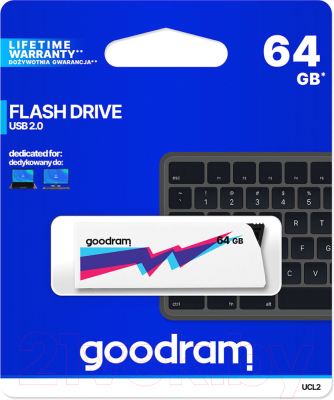 Usb flash накопитель Goodram UCL2 64GB (UCL2-0640W0R11)