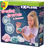 Набор для выращивания кристаллов SES Creative Explore Вырасти кристаллы и минералы / 25115 - 