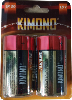 Комплект батареек Kimono Alkaline LR20/BL2 D 1.5