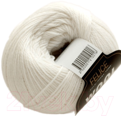 Пряжа для вязания FELICE 1 пряжа (белый)
