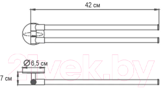 Держатель для полотенца Ekko E3801-2