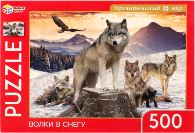 Пазл Умные игры Волки в снегу / 4680107925749