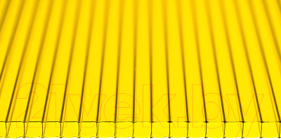 Сотовый поликарбонат Ultramarin 6000x2100x4мм (желтый)