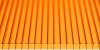 Сотовый поликарбонат Ultramarin 6000x2100x4мм (оранжевый) - 