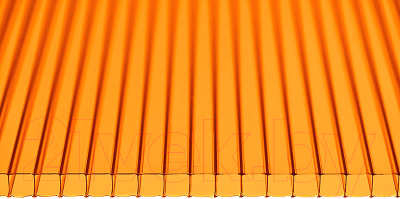 Сотовый поликарбонат Ultramarin 6000x2100x4мм (оранжевый)