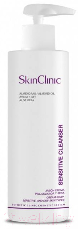 Мыло для умывания SkinClinic Sensitive Cleanser Кремовое с Алоэ-Вера и Овсяными хлопьями