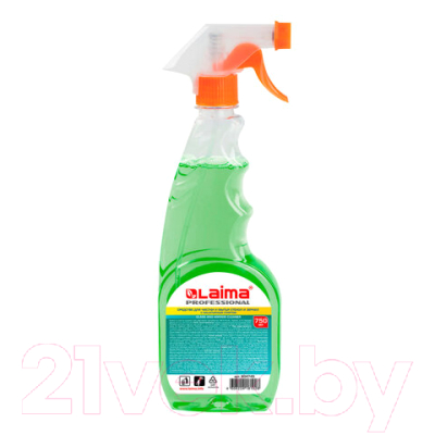 Изображение товара Средство для мытья стекол Laima Professional с нашатырным спиртом. Распылитель (750мл)