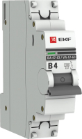Выключатель автоматический EKF 1P 4А (В) 4.5kA ВА 47-63 / mcb4763-1-04B-pro - 