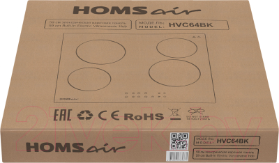 Электрическая варочная панель HOMSair HVC64BK