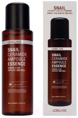 Эссенция для лица Lebelage Snail Ceramide Ampoule Essence (500мл)