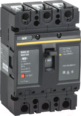 Выключатель автоматический IEK Master ВА 88-35 3п 125А 35кА / SVA30-3-0125-02