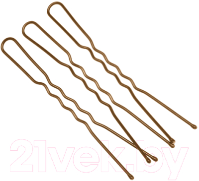 Набор шпилек для волос Dewal SLT60V-3/60 (60шт, коричневый)