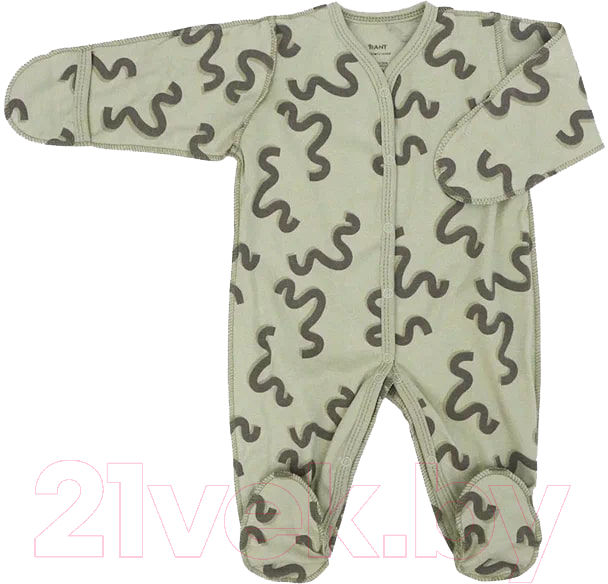 Комбинезон для малышей Rant Hugs And Kisses / HK_PG16-62 (Pattern Green, р.62)