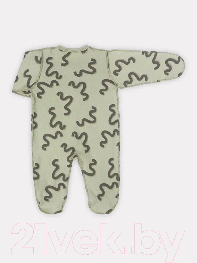 Комбинезон для малышей Rant Hugs And Kisses / HK_PG16-62 (Pattern Green, р.62) — фото 5