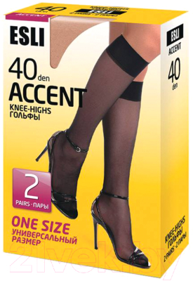 Изображение товара Гольфы Esli Accent 40 New (р.36-39, visone, 2 пары)