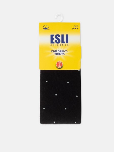 Колготки детские Esli 21С-72СПЕ рис. 593 (р.150-152, черный/светло-серый)