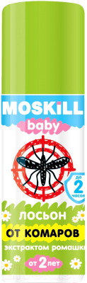 Спрей от насекомых Москилл От комаров с экстрактом ромашки Лосьон (60мл)