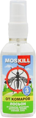 Спрей от насекомых Москилл От комаров Лосьон (60мл)