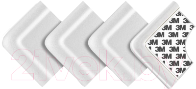 Набор накладок защитных для мебели Reer Универсальная / 82030 (4шт, белый)