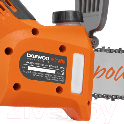 Электропила цепная Daewoo Power DACS 821Li SET