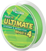 Леска плетеная Allvega Ultimate 0.30мм 135м / U135LGR030 (светло-зеленый) - 