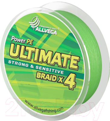 Леска плетеная Allvega Ultimate 0.30мм 135м / U135LGR030 (светло-зеленый)