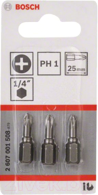 Изображение товара Набор бит Bosch 2607001508 (3шт)