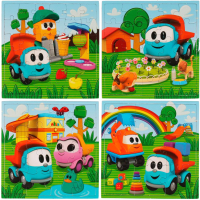 

Набор пазлов Умные игры, Грузовичок Лева 4 в 1 / 4680107971562