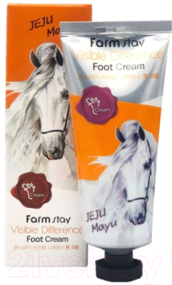 Крем для ног FarmStay С лошадиным маслом (100мл)