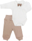 Комплект одежды для малышей Топотушки Нарядный для мальчика / 3-45-56 (мокко) - 