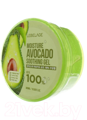 Гель для тела Lebelage Moisture Avocado 100% Soothing Gel  (300мл)